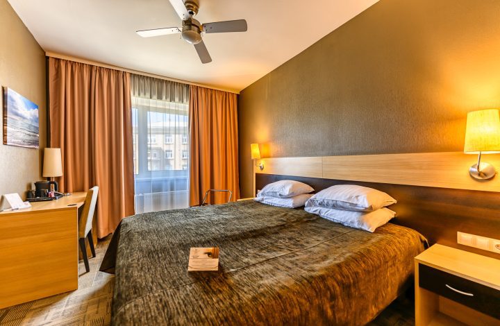 Standartinis vienvietis numeris su dvigule lova