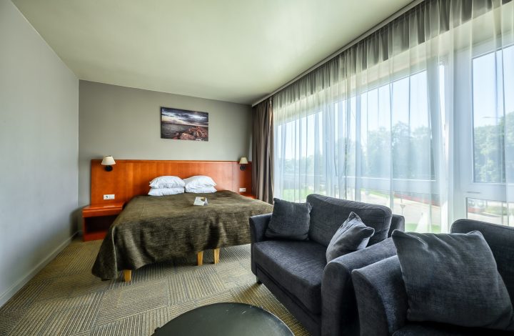 Verslo klasės Plus vienvietis numeris su dvigule lova